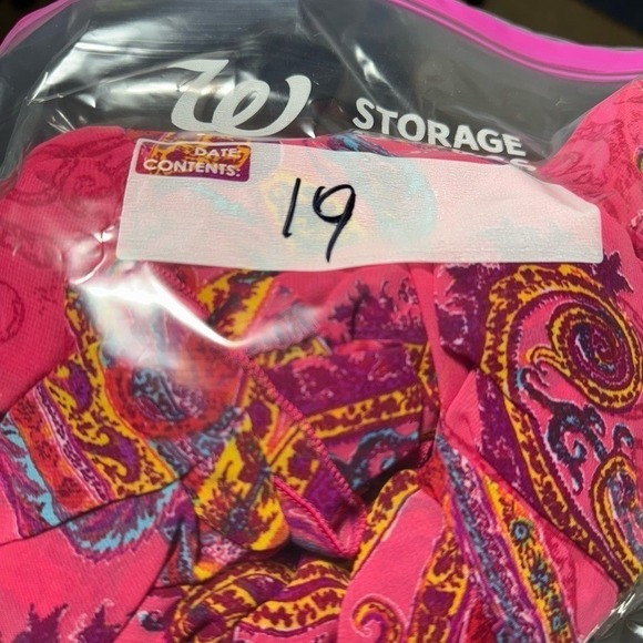 Snap Pink Paisley Strapless Dress High Low Hem Maxi Dress Summer Beach Cover LUp - Picture 10 of 10